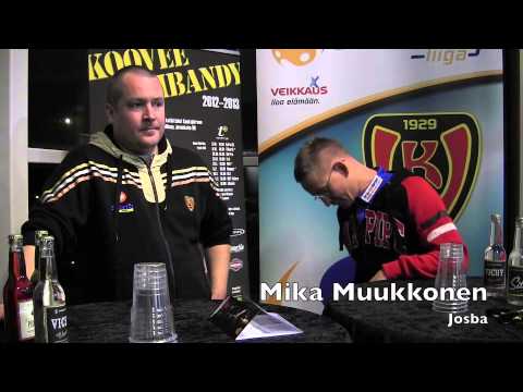 Salibandyliiga: Koovee - Josba lehdistötilaisuus 18.11.2012
