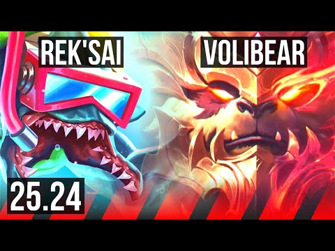 REK'SAI vs VOLIBEAR (TOP) | Hail Of Blades | KR Master | 25.24