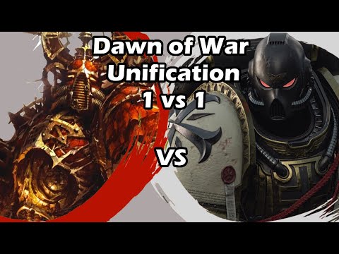 Dawn of War Unification: 1 vs 1 World Eaters (Roman 228) vs Black Templar (Mhe_no_O-xyu!)