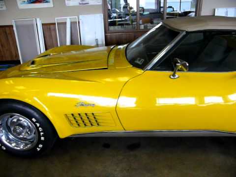 1972 Sunflower Yellow Corvette LT1 Convertible Video