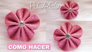 Flores🌷🌷 en Foami FÁCIL y  Económicas Aprende cómo hacerlas How to make flower💐😊