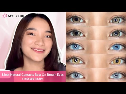 Best Contacts for Brown Eyes: My Top 5 Picks! ⁠| MYEYEBB Review #colorcontactlenses #makeup #beauty
