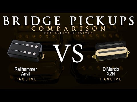 Railhammer ANVIL vs DiMarzio X2N - Bridge Guitar Pickup Comparison Tone Demo