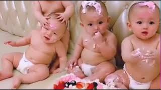 Cute twin babies playing  6 twins playing and figh