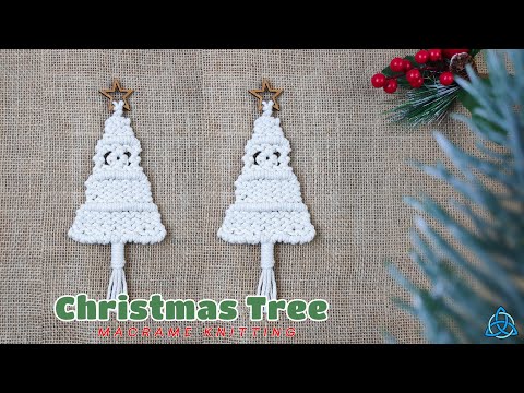 DIY Macrame Christmas Tree Decoration EASY Christmas Crafts