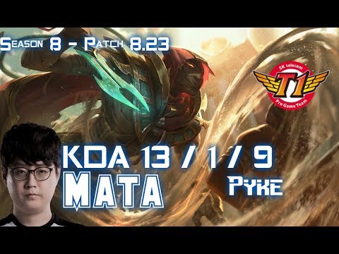 SKT T1 Mata PYKE vs ALISTAR Supp - Patch 8.23 KR Ranked