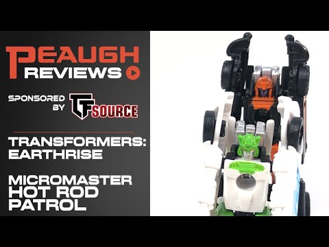 Video Review: Transformers EARTHRISE - Micromaster HOT ROD PATROL