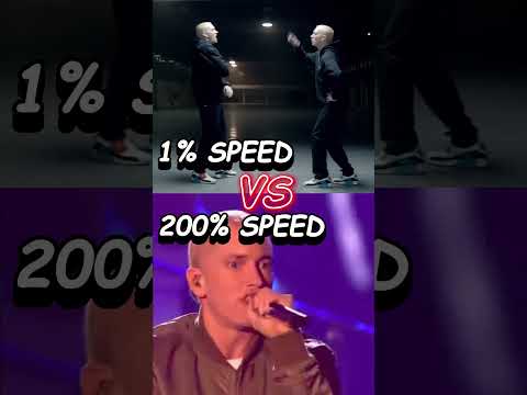 1% VS 200% Speed (Rap God) #eminem