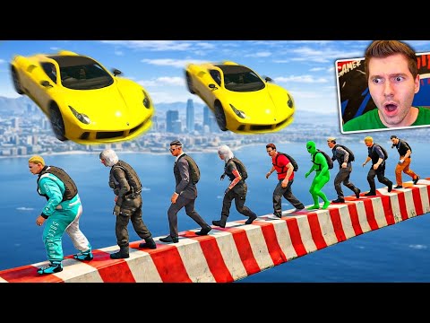 GTA V Online: 30 PLAYERS vs CARROS (A CORRIDA mais difícil)