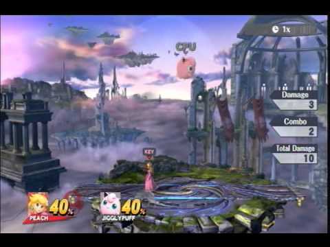 Super Smash Brothers Wii U: Peach One Inch Parasol Combos