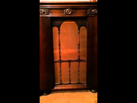 Victor Frequency Record, on Victor Orthophonic Credenza