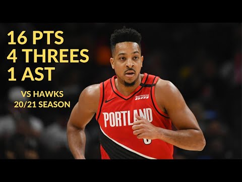 CJ McCollum 16 Pts 4 Threes 1 Ast Highlights vs Atlanta Hawks | NBA 20/21 Season