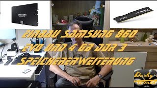 Samsung SSD 860 Büro PC aufpeppen  einbau Anleitung -Test Review