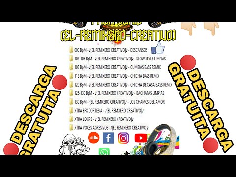 🔴 DEMO CHICHA MIX VOL 3 PACK JUNIO EL REMIXERO CREATIVO DJ CRISTHIAN 🔴