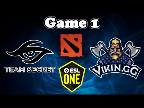 Vikin.gg vs Team Secret - ESL One 2020 - Game 1 - Dota 2 Games