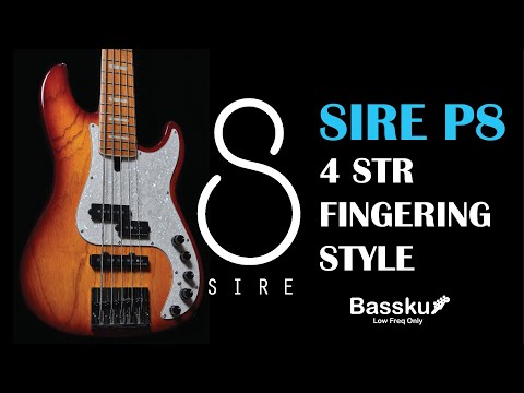 SIRE Bass P8 Ash Body 4 String Fingering Style