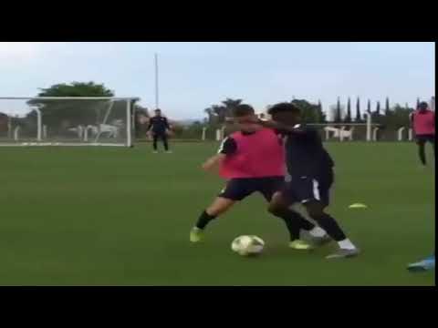 Nathanael Mbuku amazing skills in training