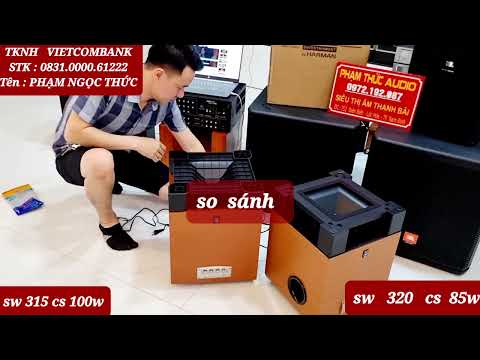 Đeo hộ e tai phone để so sánh Sub Yamaha sw  315 và 320  xem con nào hay ae ơi. 0972192087