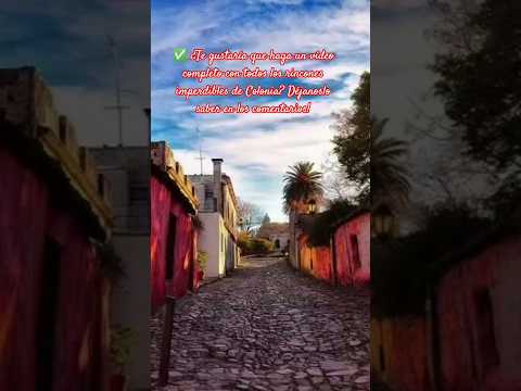 "¡LA CALLE DE LOS SUSPIROS: El rincón más mágico de Colonia del Sacramento! 🇺🇾" #patrimonionacional