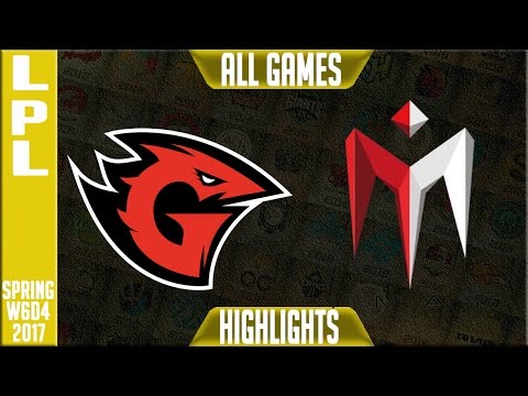 Game Talents vs IMay Highlights All Games - LPL Spring 2017 W6D4 - GT vs IM All Games