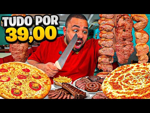 🤯 R$39.00 to eat ALL THIS! *The best value for money in the country?