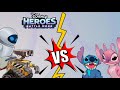 Angel Y Stitch Vs Wall E Y Eva Disney Heroes Battle Mode