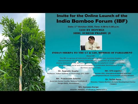 Online Launch of the India Bamboo Forum (IBF)