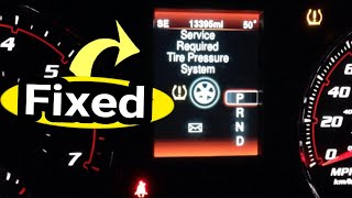 How to fix WARNING LIGHTS on your car.U0001 C1501 Service Required Tire Pressure System light on.TPM