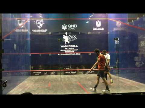 Wadi Degla Squash World Championship 2016 - Round 3 - Ramy Ashour v Daryl Selby - 2nd Game
