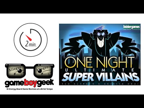 One Night Ultimate Super Villains Quick Overview (Bezier Games)