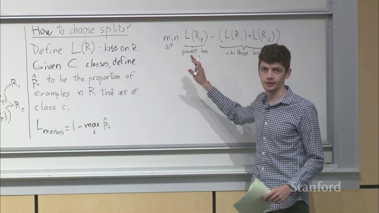 Lecture 10 - Decision Trees and Ensemble Methods | Stanford CS229: Machine Learning (Autumn 2018)
