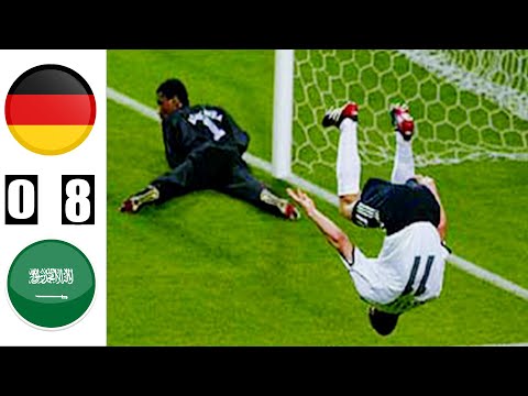 المانيا vs السعودية 8-0 كاس العالم 2002 تعليق عربي جودة عاليه HD