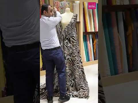 Animal print party wear dress | Regal Fabrics - Exquisite Fabrics and Tailoring