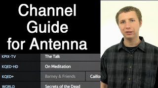 TV Channel Guide Options for OTA Antenna TV