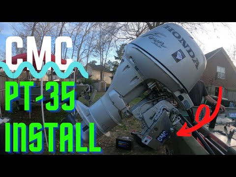 CMC pt 35 Tilt Trim Install- Honda 30 hp outboard motor