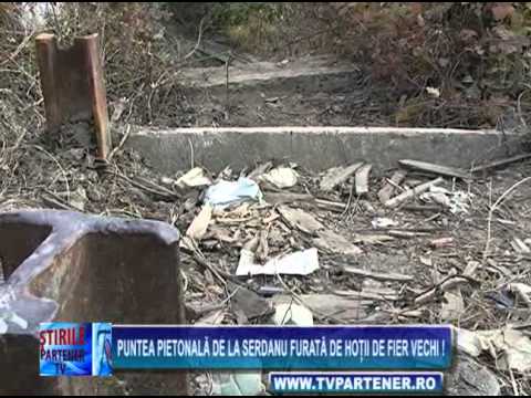 Puntea pietonală de la Serdanu furată de hoţii de fier vechi !