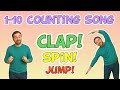 1 10 Counting Song For Kids Fun Action Chant With Movements Regular And Fast Versions