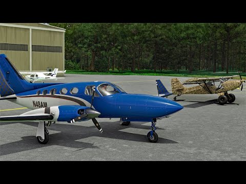 Cessna 414AW Chancellor. (KADW-KCGS) Washington D.C.