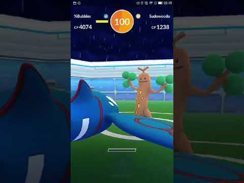 Sudowoodo Raid Solo - Water the Tree!