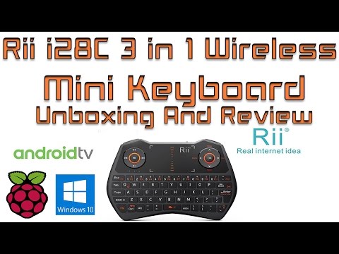 Rii i28C 3 in 1 Wireless Mini Keyboard Unboxing and review Tested with 3 Operating Systems