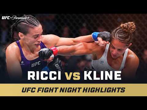 Video: UNANIMOUS DEC 💪 | Tabatha Ricci vs. Fatima Kline | UFC Fight Night Mini Fight Highlights