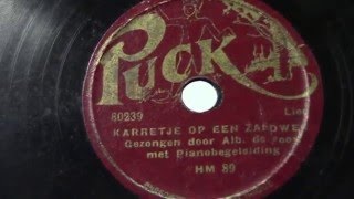 Albert de Booy: Karretje op een zandweg. (kinderplaatje) 1935.