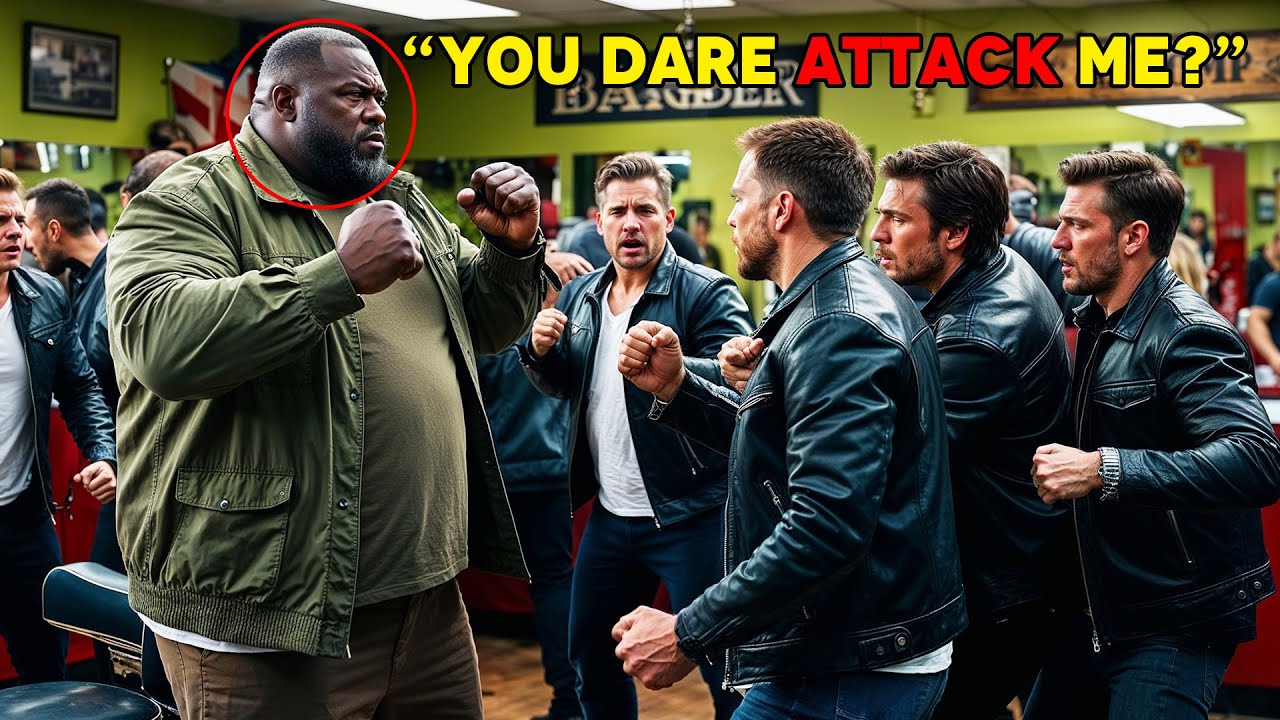 Gang Threatens Fat Black Man At A Barbershop, Unaware He Was A Professional Boxer