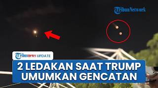 Tembakan Rudal Meluncur di Langit Tel Aviv saat Trump Umumkan Gencatan Senjata 2 Minggu dengan Iran