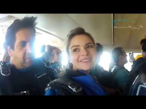 Salto de Paraquedas Boituva - DJ Bruna Monteiro e Fábio Pombo
