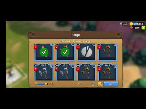 Forge and Upgrade a Weapon in Gladiator Heroes.💪