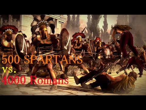 Total War Rome 2 Massive Battles - 500 Spartans vs. 4000 Romans Swordmans