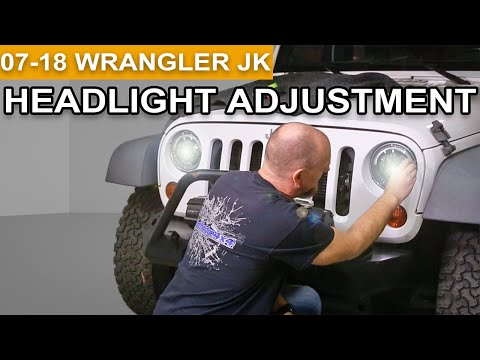 Jeep JK Headlights Adjustment + Mopar Euro Headlamp Adjustment Screw
