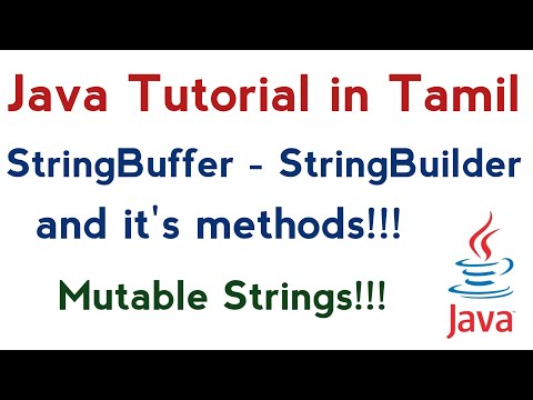 59stringbuffer And Stringbuilder In Java In Tamil Mutable String Java In Tamil Conquer Victory