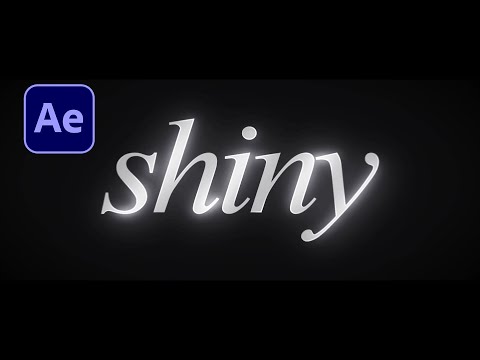 ✨ Create "Shiny, Glowing Bevel" Animation for Your Text in After Effects.